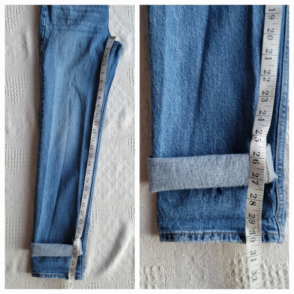Levi's- 70's High- Waisted Slim Straight Women's Vintage Style Jean- Medium Wash - Picture 10 of 10
